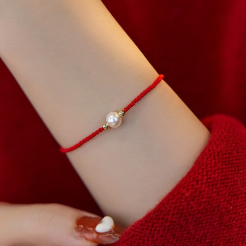 Natural Pearl Luck Braid Bracelet