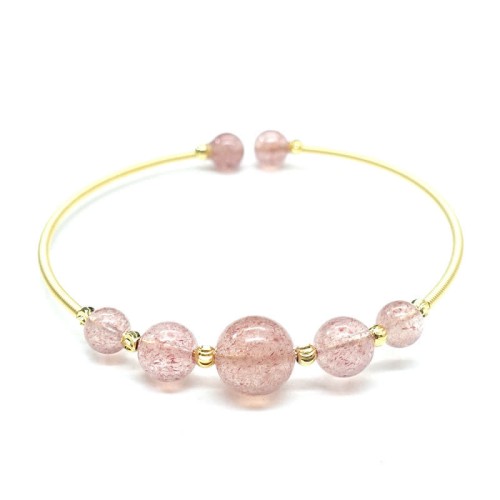 Strawberry Quartz Love Healing Bangle