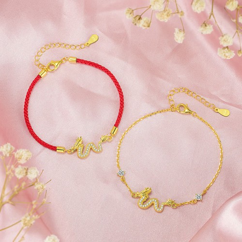 Dragon Auspicious Golden Luck Bracelet Dragon Auspicious Golden Luck Bracelet