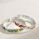 Plum Blossom Chrysanthemum Flower Heart Sutra Healing Bangle Plum Blossom Chrysanthemum Flower Heart Sutra Healing Bangle