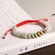 Round Jade Luck Red String Protection Bracelet Round Jade Luck Red String Protection Bracelet