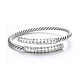 Retro Heart Sutra Twisted Design Balance Bangle