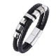 Layered Leather Weave Fortune Bracelet Layered Leather Weave Fortune Bracelet