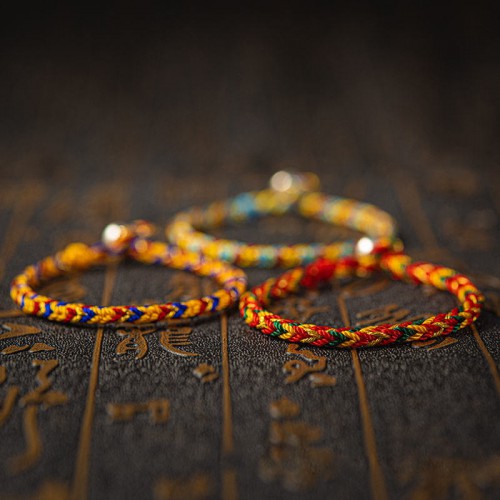 "May You Be Good Fortune" Multicolored Bracelet "May You Be Good Fortune" Multicolored Bracelet