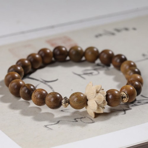 Green Sandalwood Boxwood Lotus Soothing Bracelet Green Sandalwood Boxwood Lotus Soothing Bracelet