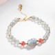 Moonstone Strawberry Quartz PiXiu Healing Bracelet Moonstone Strawberry Quartz PiXiu Healing Bracelet