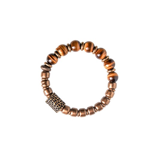 Tiger Eye Stone Copper Protection Bracelet Tiger Eye Stone Copper Protection Bracelet