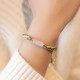 White Jade Bamboo Reincarnation Knot Bracelet White Jade Bamboo Reincarnation Knot Bracelet