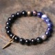 Black Obsidian Sodalite Strength Couple Bracelet Black Obsidian Sodalite Strength Couple Bracelet