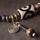 Ebony Wood Dzi Bead Protection Bracelet Ebony Wood Dzi Bead Protection Bracelet