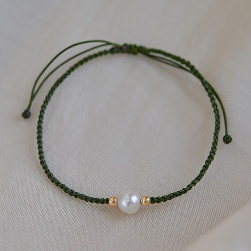 Natural Pearl Luck Braid Bracelet