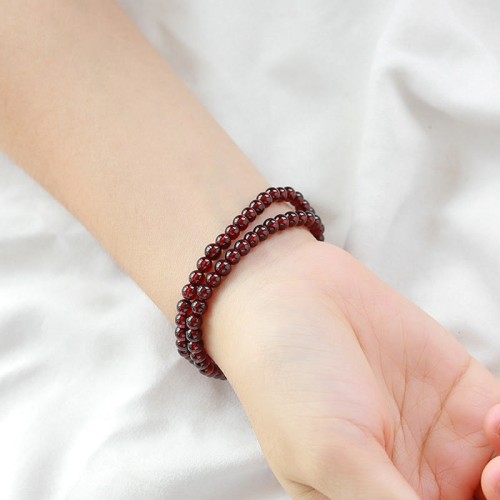 14K Gold Plated Garnet Strawberry Quartz Wrap Bracelet 14K Gold Plated Garnet Strawberry Quartz Wrap Bracelet