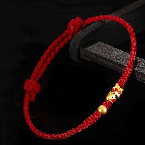 999 Gold Luck Koi Fish Bracelet