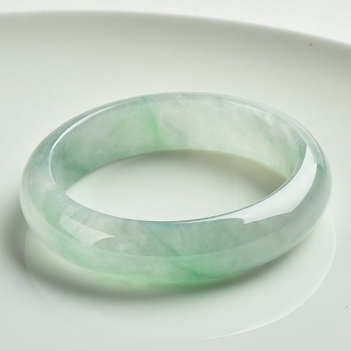 Natural Jade Prosperity Luck Bangle