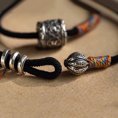 Tibetan Om Mani Padme Hum Double Wrap Bracelet