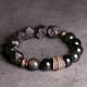 Natural Garnet Pink Crystal Love Bracelet