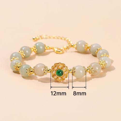 Natural Jade Prosperity Bead Bracelet Natural Jade Prosperity Bead Bracelet
