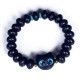 Ebony Wood Liuli Glass Lovely Cat Balance Bracelet Ebony Wood Liuli Glass Lovely Cat Balance Bracelet