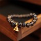 Swallowing Beast Family Wealth Thangka Bracelet