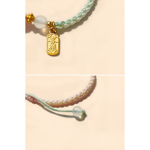 Peace Agate Peace Buckle Braided Bracelet Peace Agate Peace Buckle Braided Bracelet