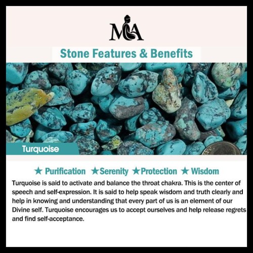 2Pcs Turquoise Stone Flower Protection Bracelet 2Pcs Turquoise Stone Flower Protection Bracelet