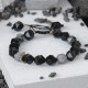 Black Obsidian Glitter Stone Purification Bracelet Black Obsidian Glitter Stone Purification Bracelet