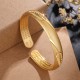 Feather Heart Sutra Engraved Copper Cuff Bracelet Feather Heart Sutra Engraved Copper Cuff Bracelet