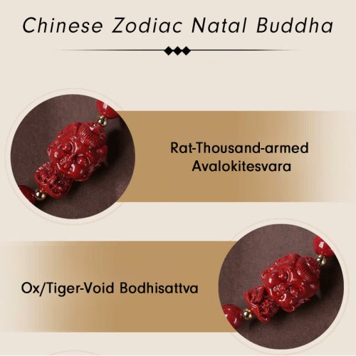 Chinese Zodiac Buddha Cinnabar Amulet Bracelet Chinese Zodiac Buddha Cinnabar Amulet Bracelet