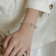 Moonstone Positive Charm Chain Bracelet Moonstone Positive Charm Chain Bracelet