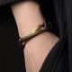 Tibetan Ebony Wood Copper Double Layer Balance Bracelet