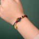 Tibetan Mandala Knot Leaf Luck Rope Bracelet Tibetan Mandala Knot Leaf Luck Rope Bracelet
