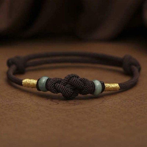 Red Jade Fortune Knot Couple Bracelet Red Jade Fortune Knot Couple Bracelet