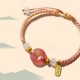 Peace Agate Peace Buckle Braided Bracelet Peace Agate Peace Buckle Braided Bracelet
