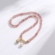 Strawberry Quartz Money Bag Charm Bracelet