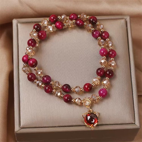Red Tiger Eye Fox Protection Wrap Bracelet Red Tiger Eye Fox Protection Wrap Bracelet