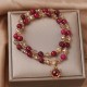 Red Tiger Eye Fox Protection Wrap Bracelet Red Tiger Eye Fox Protection Wrap Bracelet