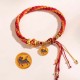 Chinese Zodiac Koi Fish Protection Reincarnation Knot Bracelet