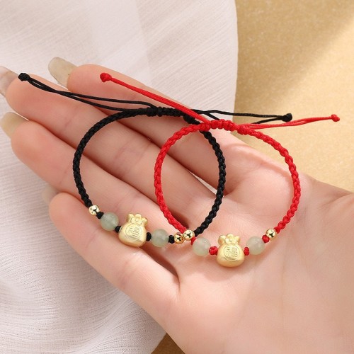 Lucky Jade Money Bag Bracelet