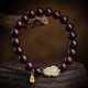 Red Sandalwood Gourd Jade Calm Bracelet