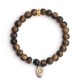 Vietnam Qinan Agarwood Turquoise Balance Strength Bracelet Vietnam Qinan Agarwood Turquoise Balance Strength Bracelet