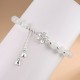 White Jade Peach Blossom Flower Luck Bracelet White Jade Peach Blossom Flower Luck Bracelet