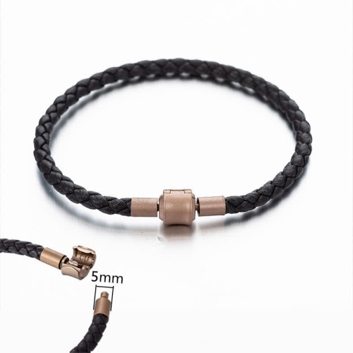 Vintage Leather Rope Luck Braid Bracelet Vintage Leather Rope Luck Braid Bracelet