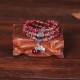 Watermelon Tourmaline PiXiu Elephant Triple Wrap Bracelet Watermelon Tourmaline PiXiu Elephant Triple Wrap Bracelet