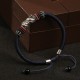 Sterling Silver Year of the Dragon Luck Rope Bracelet