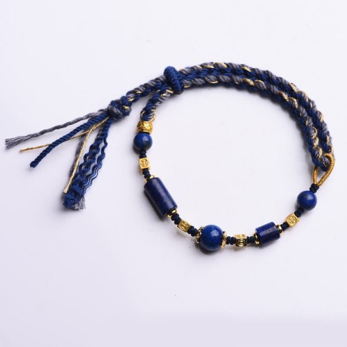 Handmade Lazurite Bead Positive Rope Bracelet Handmade Lazurite Bead Positive Rope Bracelet