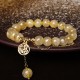 Citrine Fu Character Happiness Bracelet