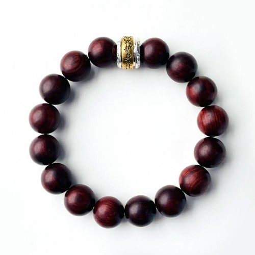 Small Leaf Red Sandalwood Protection Bracelet