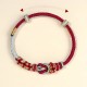 Handmade Peach Blossom Peace Knot Luck Bracelet