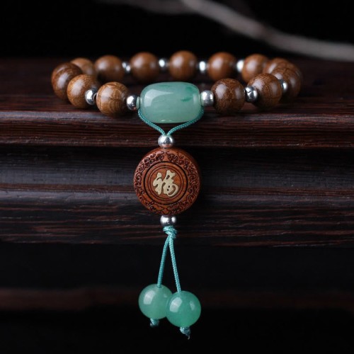 Abelia Wood Happiness Protection Bracelet