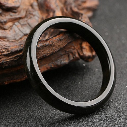 Gold & Silver Sheen Obsidian Protection Bangle Gold & Silver Sheen Obsidian Protection Bangle